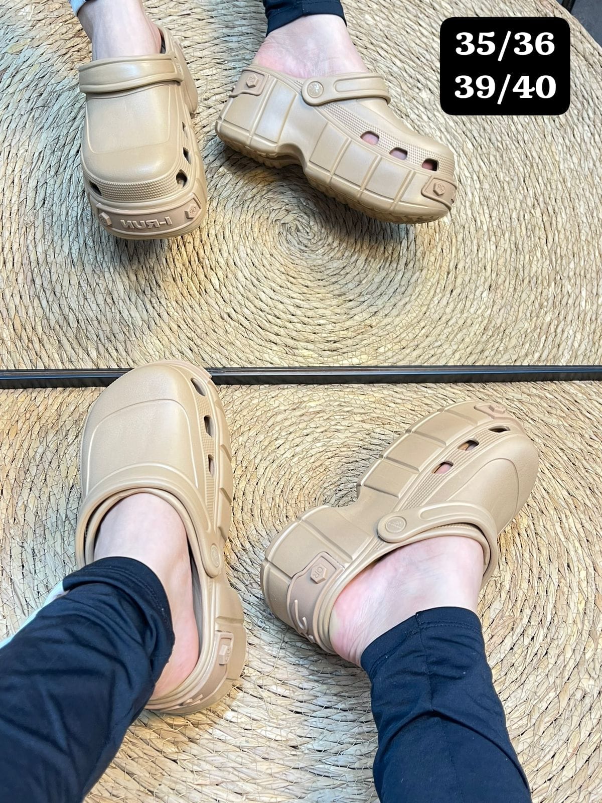 chancletas tipo crocs