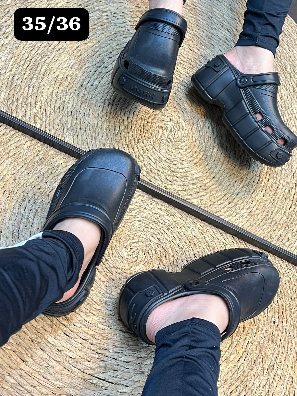 chancletas tipo crocs