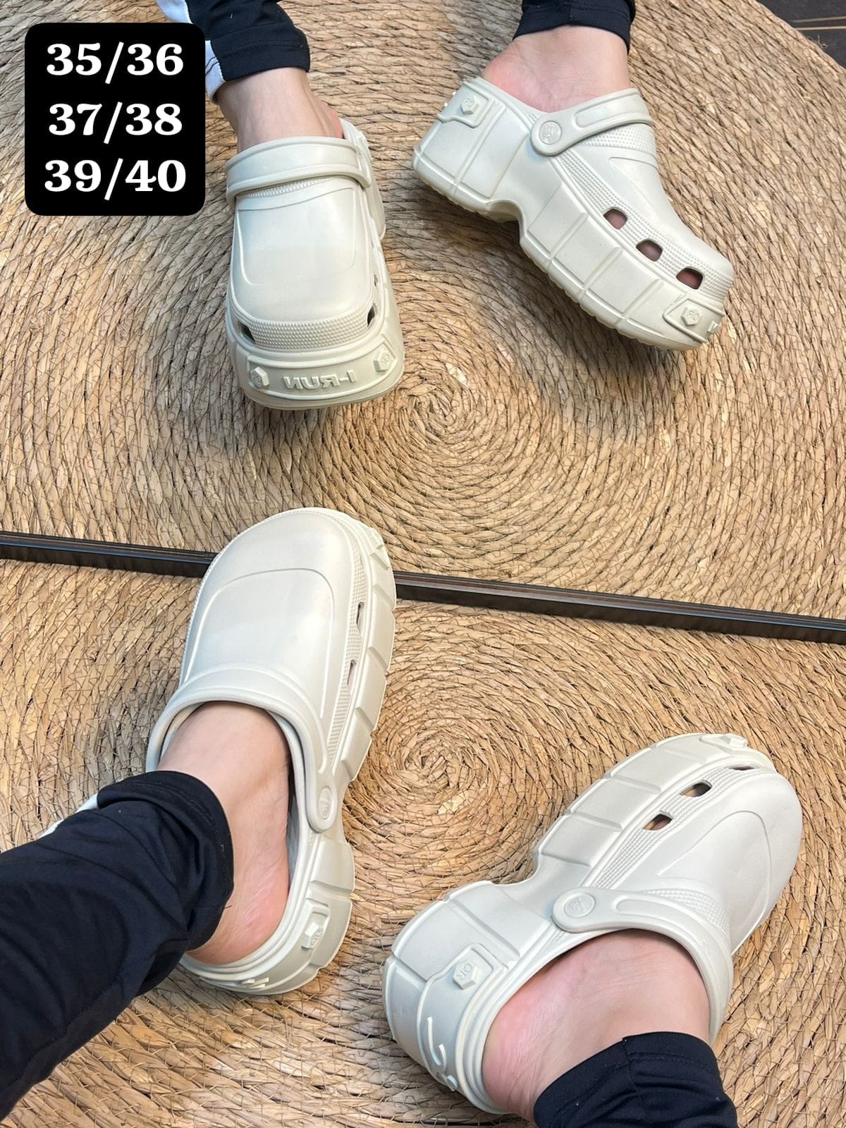 chancletas tipo crocs