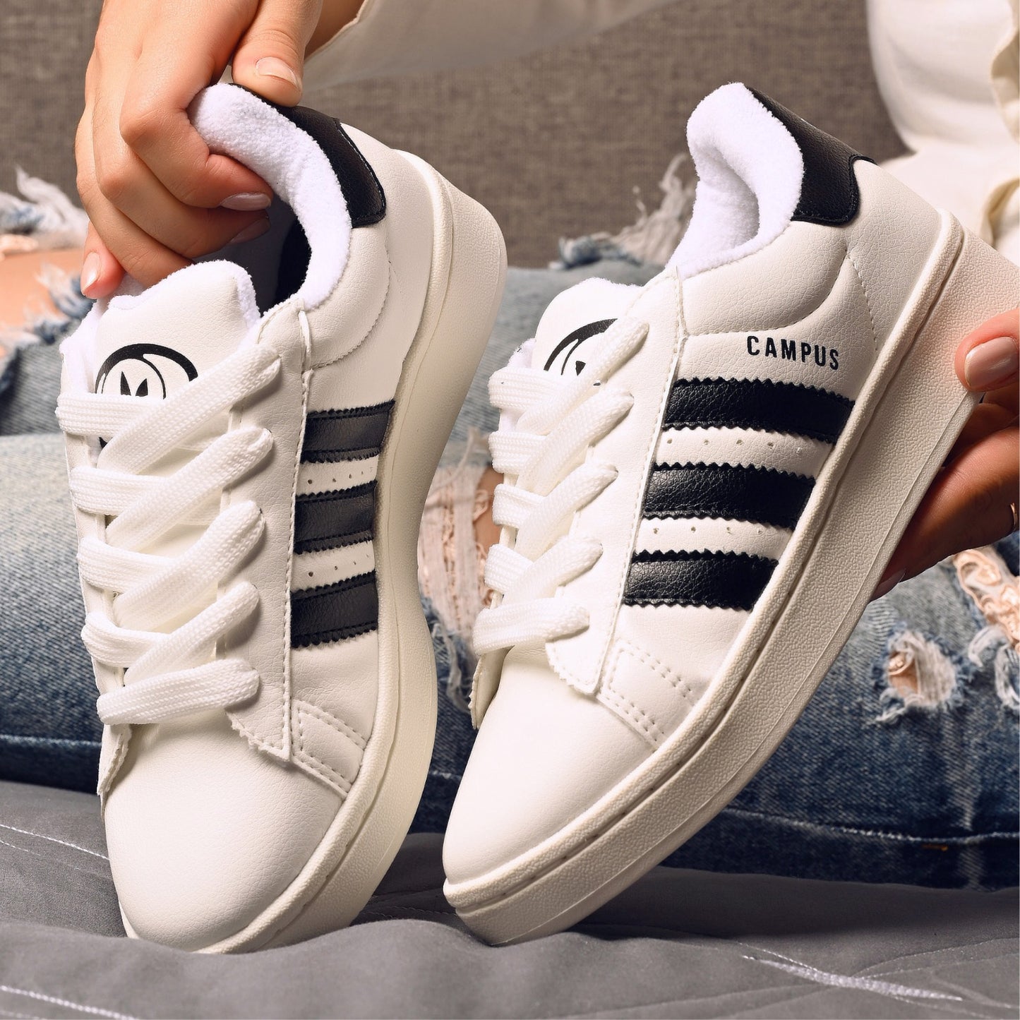 adidas campus blancas